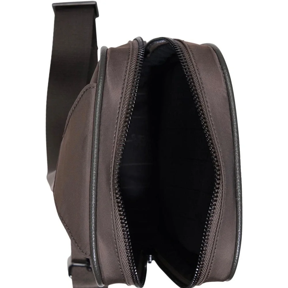 NEW Ted Baker Wickham Sling‎ Bag Charcoal Gray Crossbody Travel Utility Modern